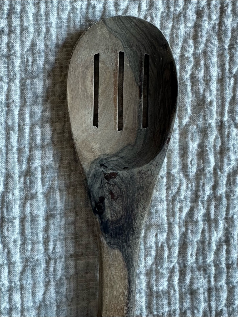 Sur La Table Italian Olivewood Slotted Spoon Cooking Utensil